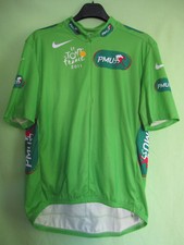 Maillot Cycliste Vert France PMU 2011 Nike vintage jersey - XL