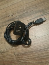 Voiture Autoradio Prise USB + AUX  Façade Console Centrale Câble 1m Jack 3,5 mm