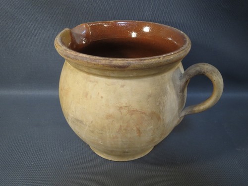 Ancien pot créme terre - ancien,