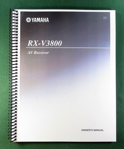 Yamaha v3800 instruction - yamaha, rx-v3800