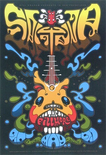 Affiche santana fillmore - affiche,