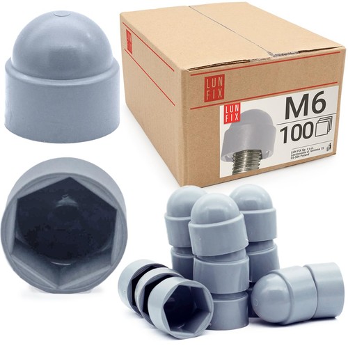 100 pcs cache écrou gris - pcs,