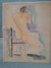 Peinture nu au fauteuil
