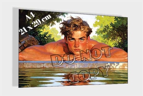 Jeune homme torse bord - torse, au