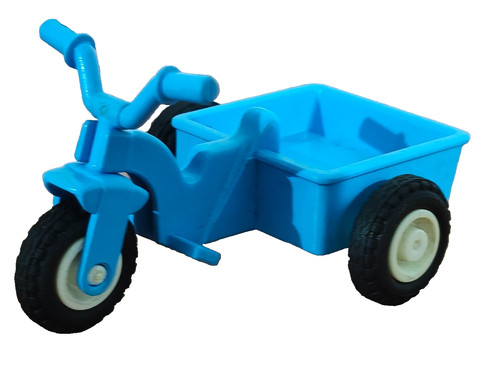 Playmobil ancien tricycle bleu - playmobil,
