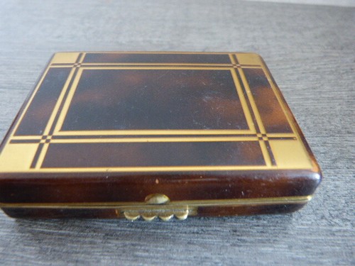 Ancien poudrier laiton - poudrier,