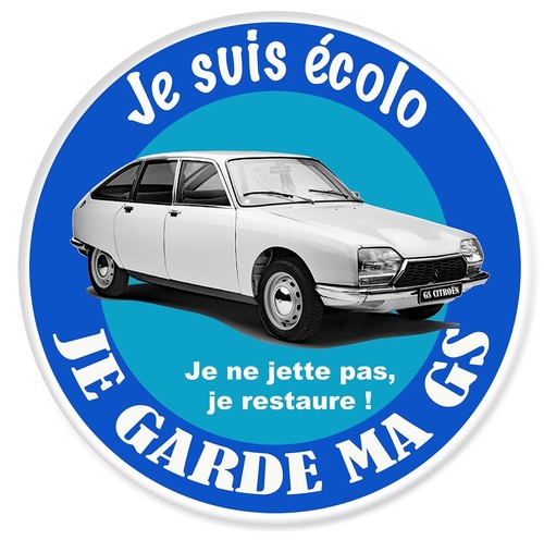 Sticker suis ecolo - suis, garde