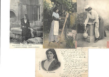 cpa arlesienne en costume