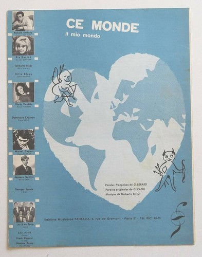 Partition vintage sheet music