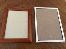2 CADRES PHOTOS EN BOIS ET ALU