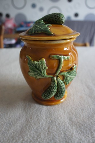 Ancien pot cornichons en - a,