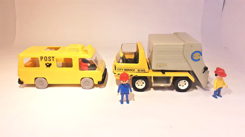 Playmobil lot camions poste - camions,