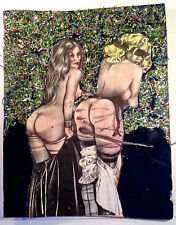 Curiosa- Technique mixte sur des  images de  Loïc Dubigeon 