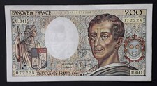 BILLET 200 FRANCS MONTESQUIEU