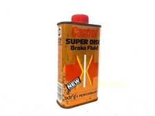 Ancien petit bidon d'huile Castrol super disc collection garage station service