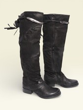 MJUS Cuissardes Cuir Noir