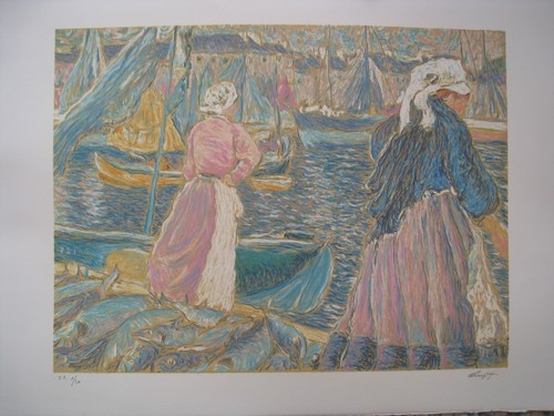 Hervé avner lithographie - hervé,