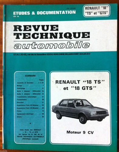Rta 1979 renault 18 - 1979;,