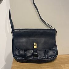 Sac À Main À Bandoulière Porté Épaule Type Besace En Cuir Bleu Katana Paris