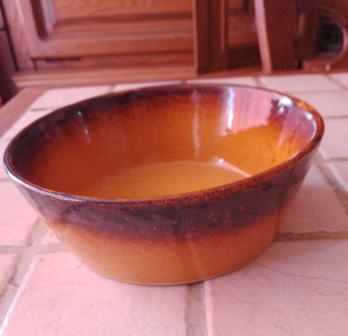 Plat provençal émaillé - plat,