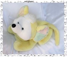 Doudou Peluche Range Pyjama Souris Jaune Vintage Nounours
