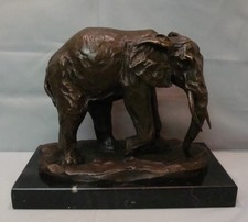 Statue Sculpture Elephant Animalier Style Art Deco Style Art Nouveau Bronze mass