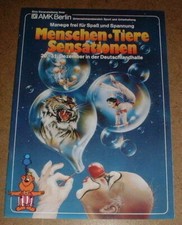 PROGRAMME CIRQUE/ZIRKUS PROGRAMM 1984 CIRCUS MTS DEUTSCHLAND HALLE - AMK BERLIN