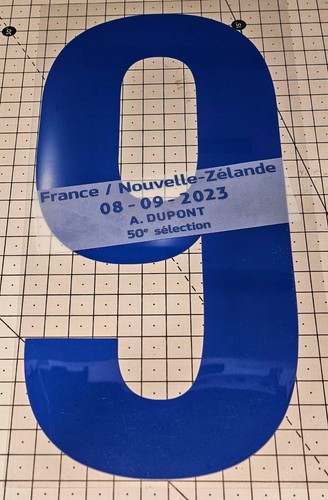 Patch rugby dupont flocage - 9,