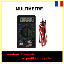 Multimètre ampèremètre ohmmètre voltmètre testeur électrique numérique à pile 9v