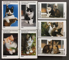 Lot de 7 boîtes d'allumettes thème "chat"  (Ba/88)
