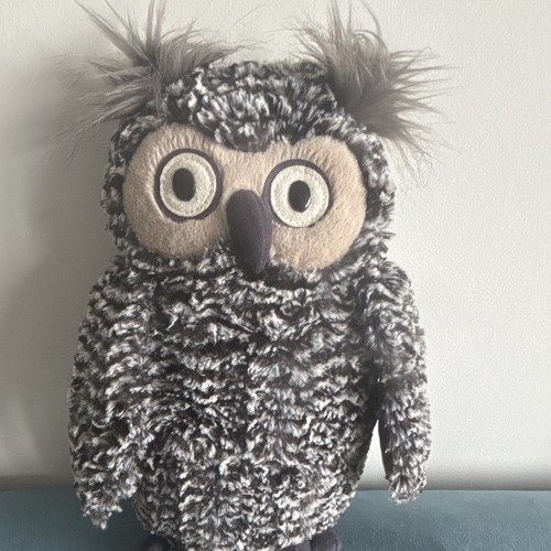 Peluche hibou chouette - peluche, gris