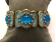 Ancien Bracelet en émail / émaux de Limoges - à restaurer