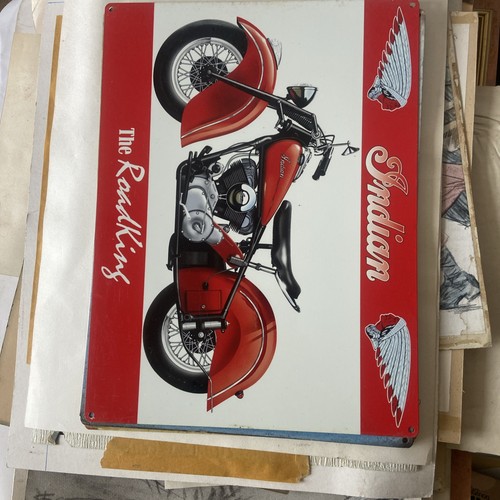 Plaque acier cm indian - 30,