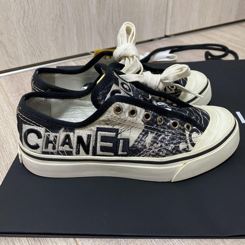 Baskets chanel logo coupe - chanel,,