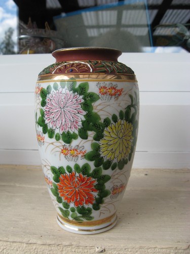 Vase japonais fleurs cm - fleurs,