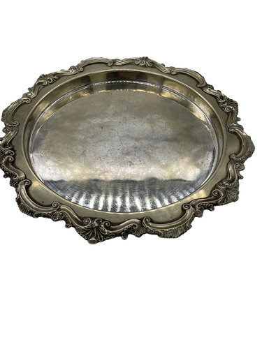 Ancien plateau salver style