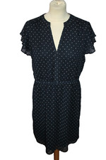 ROBE VOILE DOUBLEE FEMME °°°  H&M  °°° SANS MANCHES . TAILLE 42