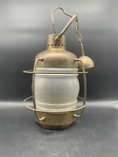 Lampe , Lanterne  Fanal , Naval, Bateau , Électrique En Laiton Vintage Nautique