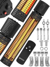 MalTec Lampe chauffante infrarouge INFRA2000W infrarouges + télécommande Noir