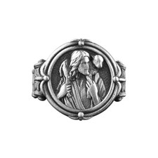 Bague chevalière homme Jésus