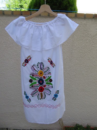 Robe mexicaine 100 coton - robe,