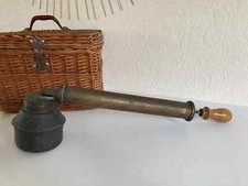 23 ⚜️Ancien Pulvérisateur Jardin Pompe Atelier Vintage Laiton Bronze Cuivre Bois