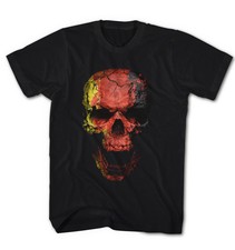 T-shirt homme motard German Rock Skull grunge vintage tête de mort neuf S-5XL DS216