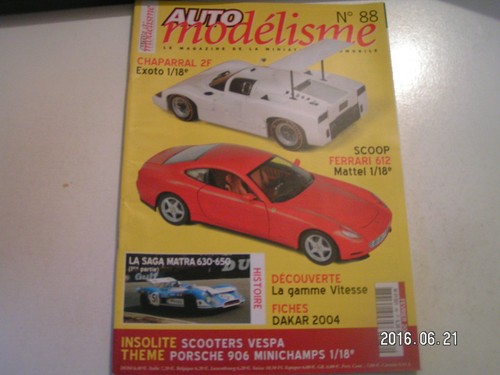 Auto modélisme n 88 matra - auto, n°88