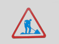 Dinky Toys 570 A Peugeot J7 AUTOROUTE panneau de chantier attention travaux 