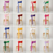 10pcs Mariage Chaise Écharpe