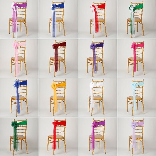 10pcs mariage chaise écharpe - 10pcs,