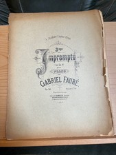 Gabriel Fauré Impromptu n°3