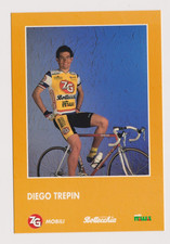 CYCLISME carte cycliste DIEGO TREPIN équipe ZG MOBILI SELLE ITALIA 1993