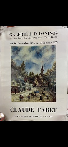 Affiche claude tabet - affiche,